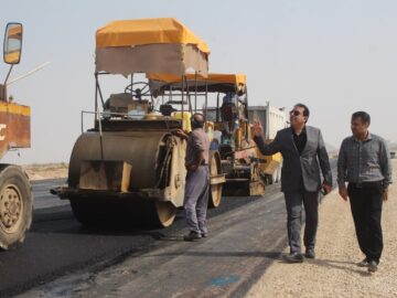 بازدید بخشدار دلوار از بزرگراه شهید رئیسعلی دلواری